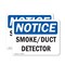 Signmission Smoke Duct Detector, 10 in W x Rectangle, Plastic OS-2PACK-NS-P-710-L-18349 - alternate 1